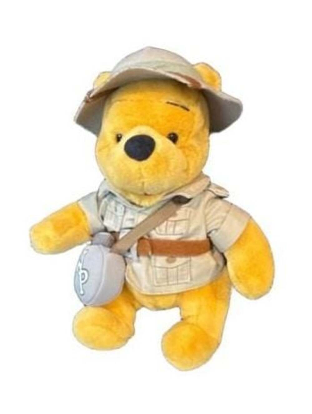 Disney World Ranger Winnie the Pooh Plush Stuffed Animal Safari Hat Canteen